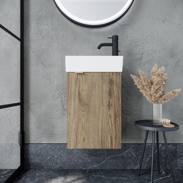 Тумба под раковину Sancos  Mini MN35ECHR дуб чарльстон